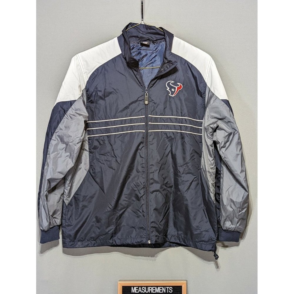 Reebok Houston Texans Windbreaker Jacket Sports Illustrated Men's Full Zip Large